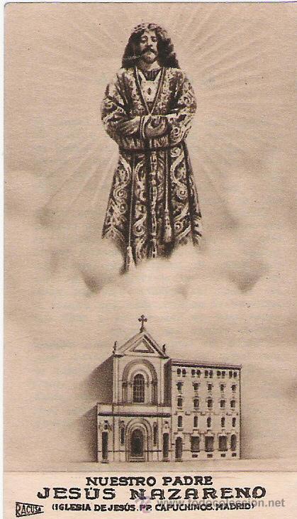 Sammelleidenschaft Papier: NUESTRO PADRE JESUS NAZARENO - IMAGEN Y ORACION - 9,5 X 5,5 CM.