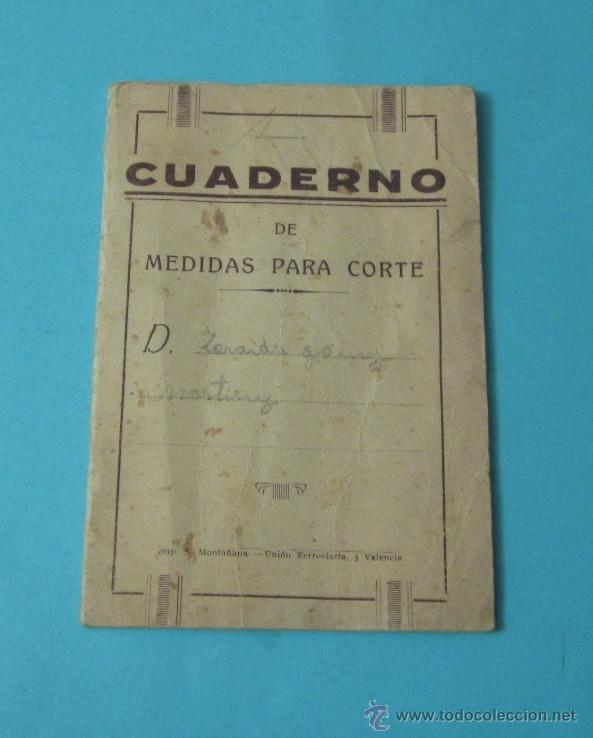 Coleccionismo: CUADERNO DE MEDIDAS PARA CORTE - Foto 1