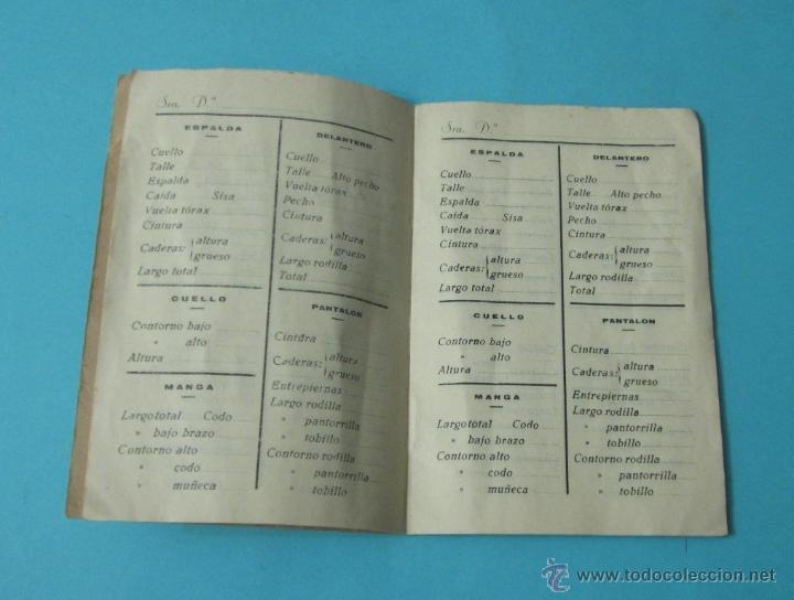 Coleccionismo: CUADERNO DE MEDIDAS PARA CORTE - Foto 2