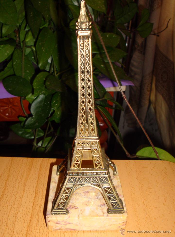 Coleccionismo: Torre Eiffel en bronce sobre peana de granito - Foto 1