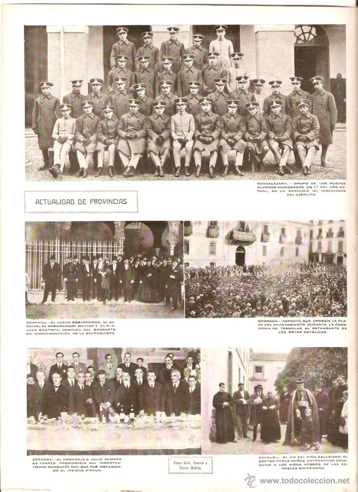 Coleccionismo: A&Ntilde;O 1923 RECORTE PRENSA GUADALAJARA INGENIEROS EJERCITO CORDOBA ROMERO DE TORRES GRANADA TREMOLAR