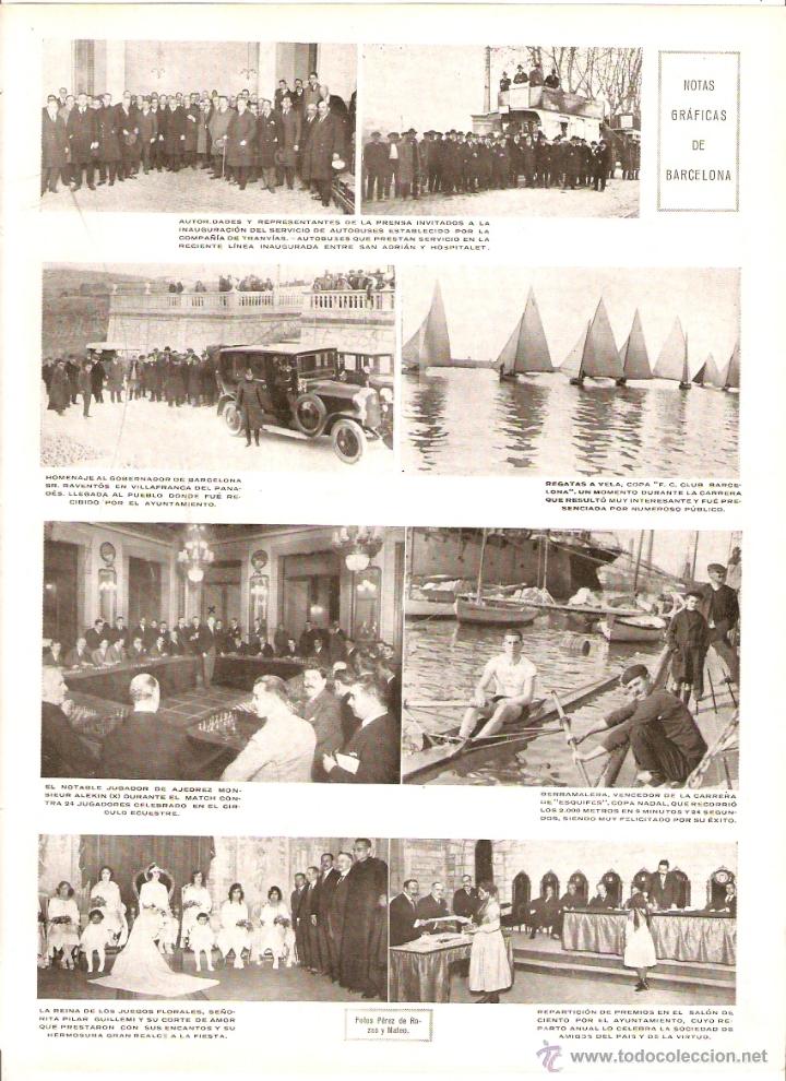 Coleccionismo: A&Ntilde;O 1923 RECORTE PRENSA VILAFRANCA DEL PENEDES LINEA AUTOBUS HOSPITALET SANT ADRIA JEREZ GALGOS INA