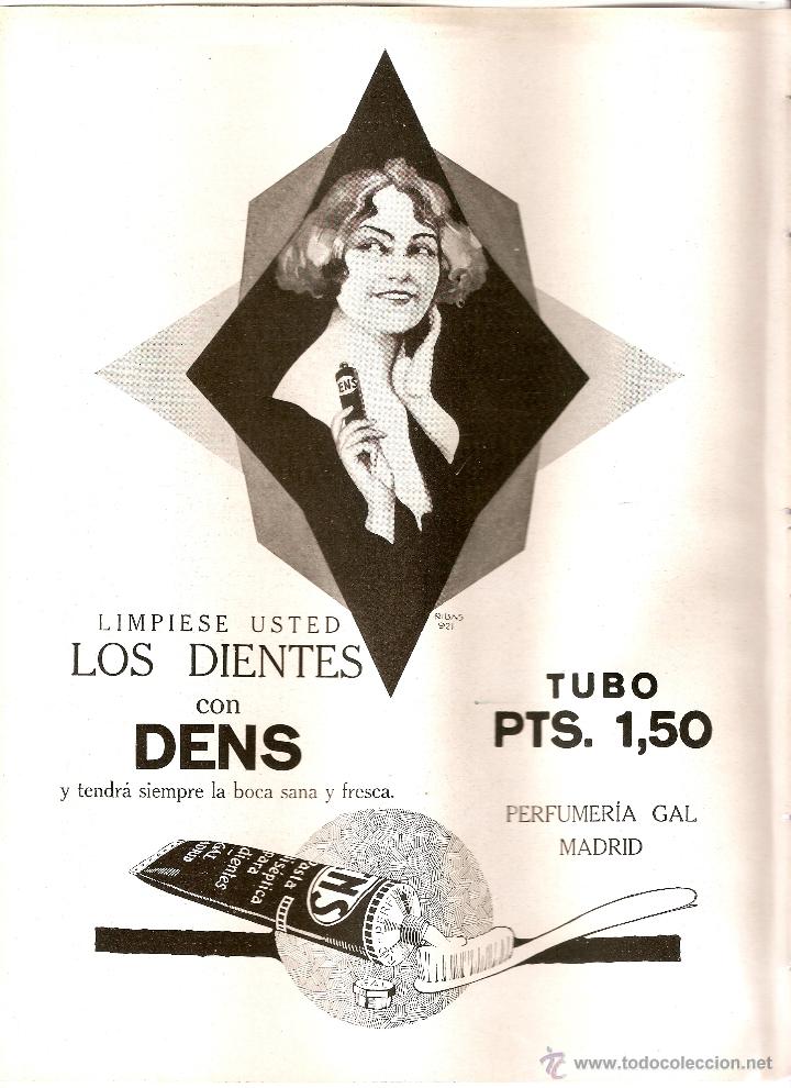 Coleccionismo: A&Ntilde;O 1922 RECORTE PUBLICIDAD PASTA DENS DENTIFRICO PERFUMERIA GAL