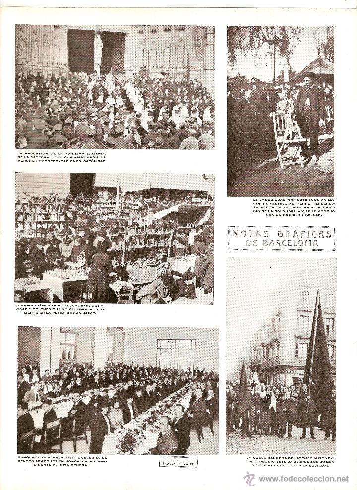 Coleccionismo: A&Ntilde;O 1922 RECORTE PRENSA BARCELONA PROCESION LA PURISIMA BANDERA ATENEO AUTOMOVILISTA INURRIA ROSALES