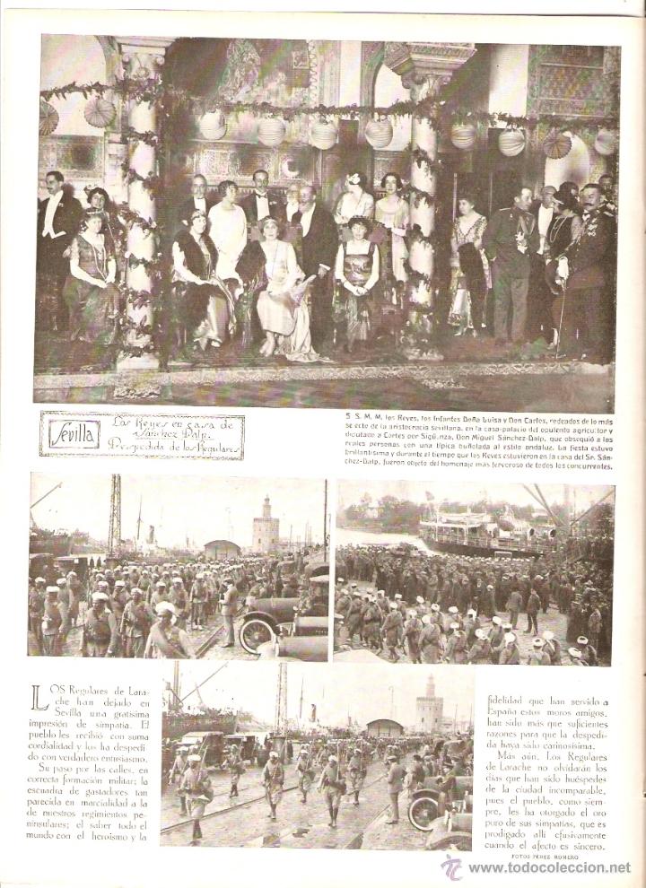 Coleccionismo: A&Ntilde;O 1922 RECORTE PRENSA SEVILLA DESPEDIDA DE LOS REGULARES REYES CASA SANCHEZ DALP