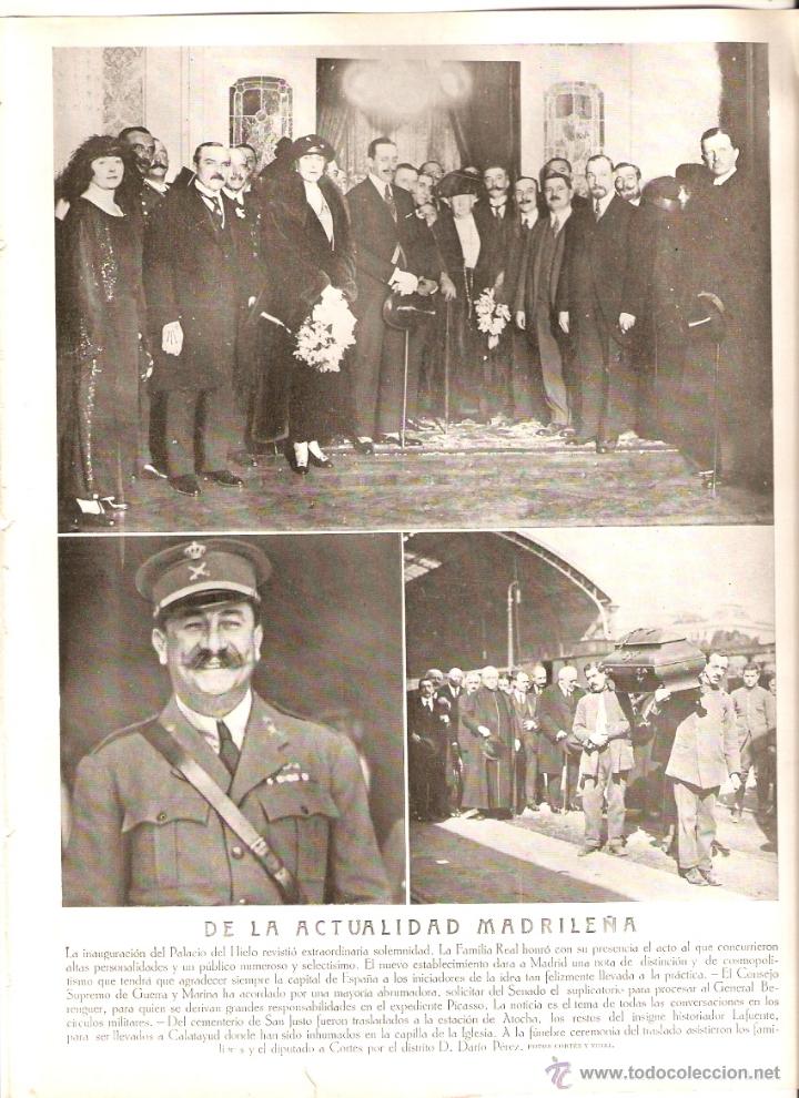 Coleccionismo: A&Ntilde;O 1922 RECORTE PRENSA TRASLADO RESTOS HISTORIADOR LAFUENTE MU&Ntilde;OZ DE GRAIN ORDEN DE ALCANTARA