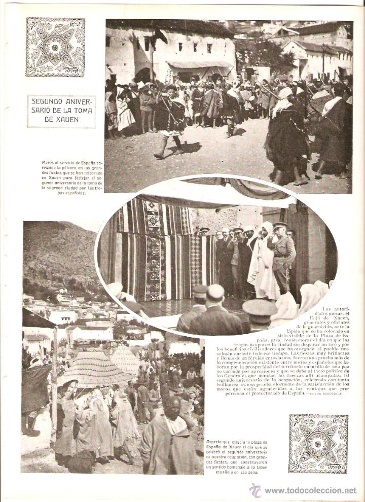 Coleccionismo: A&Ntilde;O 1922 RECORTE PRENSA SEGUNDO ANIVERSARIO DE LA TOMA XAUEN