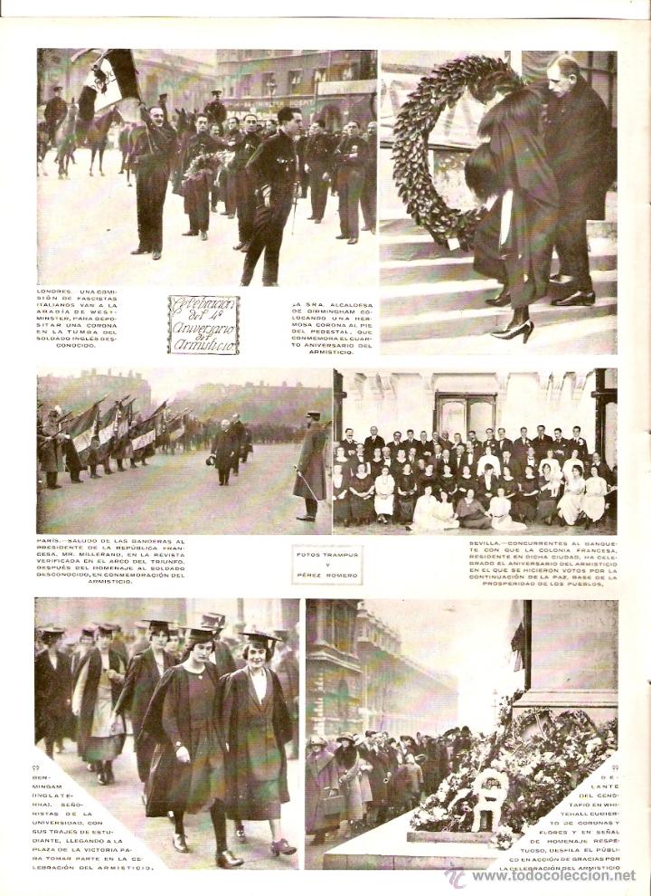 Coleccionismo: A&Ntilde;O 1922 RECORTE PRENSA CUARTO ANIVERSARIO FIRMA AMISTICIO PAZ SEVILLA LONDRES PARIS
