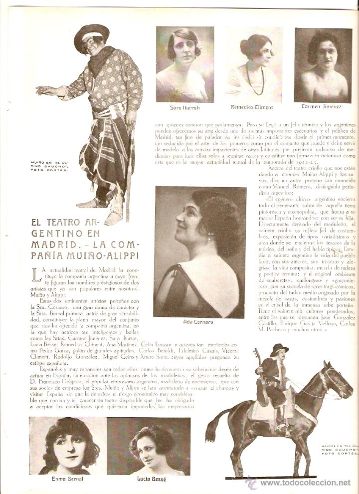 Coleccionismo: A&Ntilde;O 1922 RECORTE PRENSA PESTA&Ntilde;A ROMANONES PINTURA MELCIOR DOMENGE OLOT TEATRO ARGENTINO MUI&Ntilde;O ALIPPI