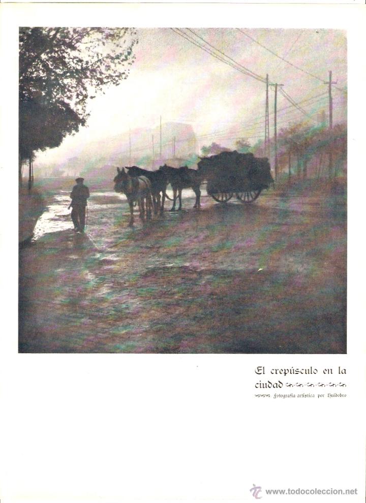 Coleccionismo: A&Ntilde;O 1922 RECORTE PRENSA FOTOGRAFIA ARTISTICA HUIDOBRO CREPUSCULO EN LA CIUDAD