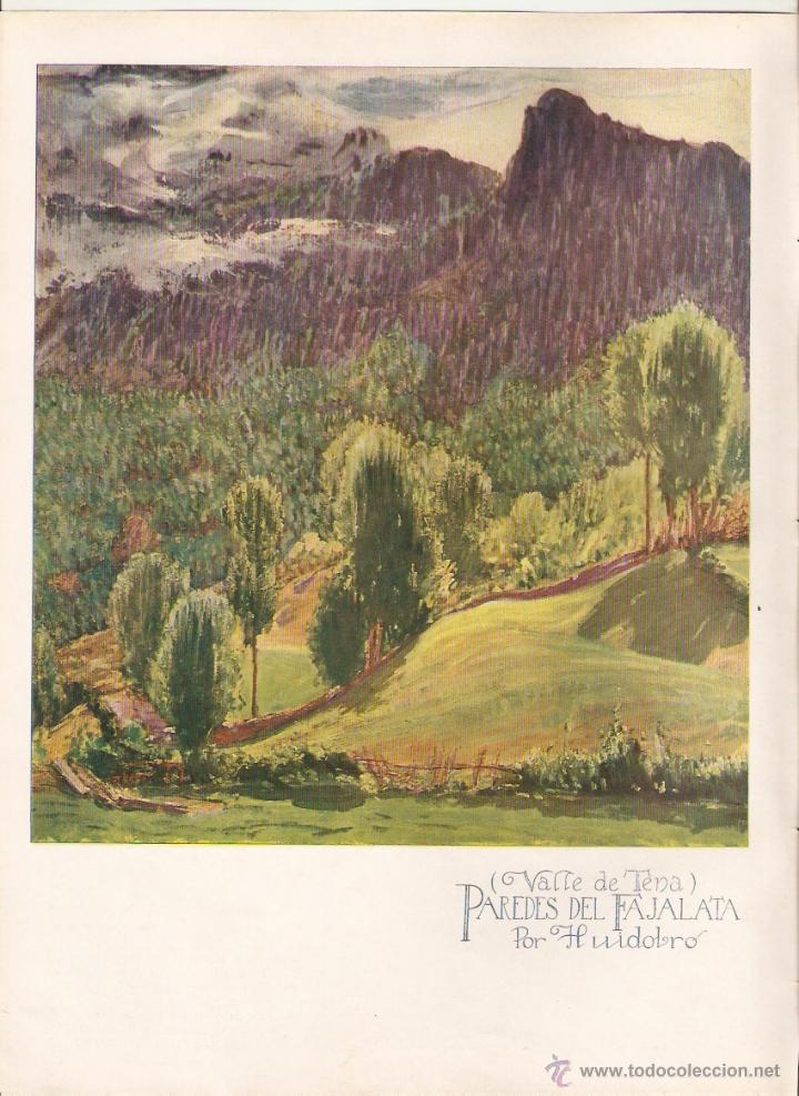 Coleccionismo: A&Ntilde;O 1922 RECORTE PRENSA PINTURA CUADRO VALLE DEL TENA PAREDES DEL FAJALATA HUIDOBRO