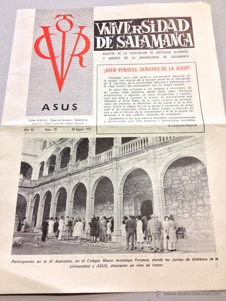 Collectionnisme: Antiguo Boletin antiguos estudiantes Universidad Salamanca - 1971 - Informaciones varias