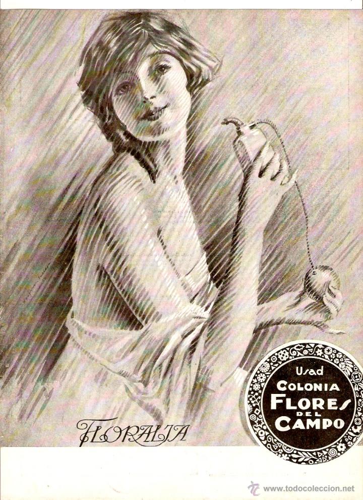 Coleccionismo: A&Ntilde;O 1922 RECORTE PRENSA PUBLICIDAD FLORALIA COLONIA FLORES DEL CAMPO PERFUMERIA