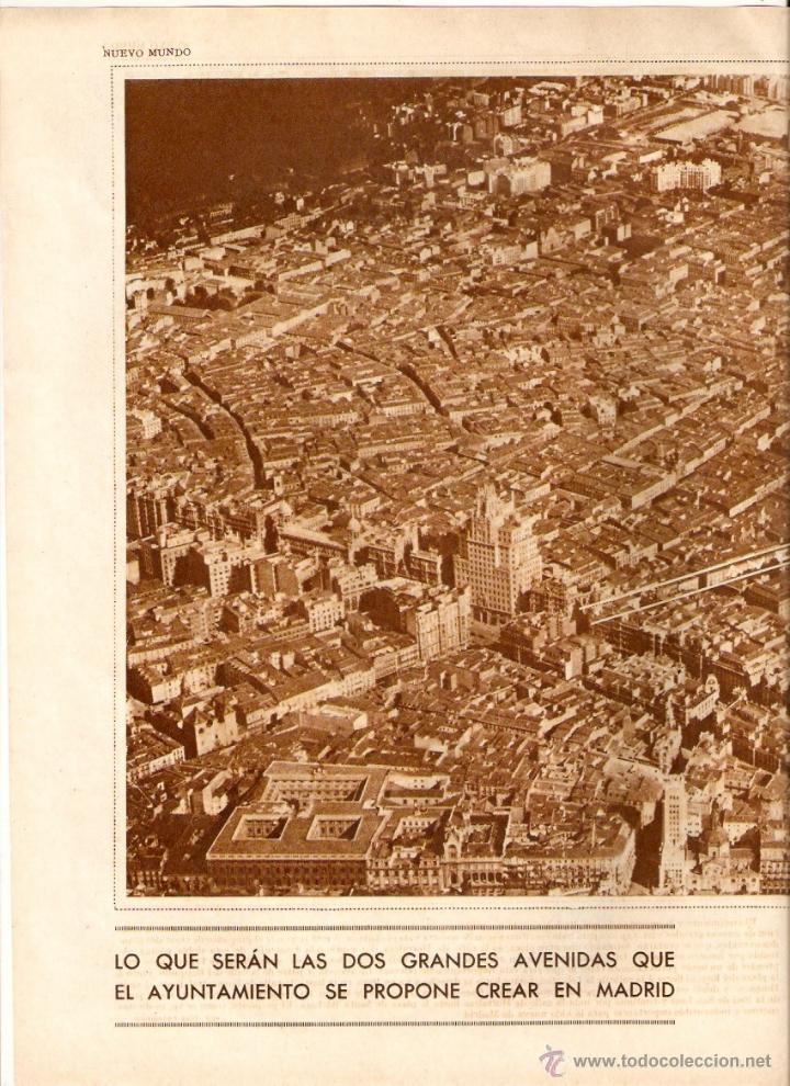 Sammelleidenschaft Papier: A&Ntilde;O 1930 RECORTE PRENSA MADRID URBANISMO PROPUESTA DOS GRANDES AVENIDAS VISTA AEREA