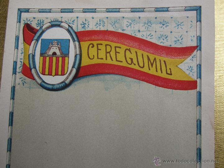 Coleccionismo: hoja propaganda de ceregumil - castellon - a&ntilde;os 20-30