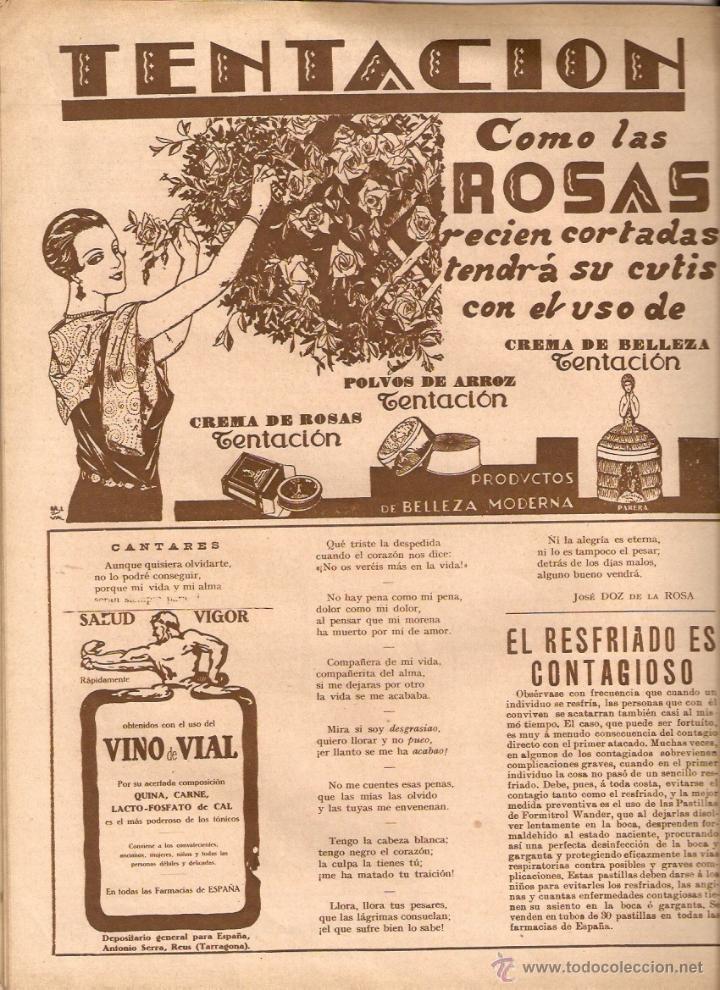 Colecionismo: A&Ntilde;O 1928 RECORTE PRENSA PUBLICIDAD PRODUCTOS TENTACION PERFUMERIA PARERA BADALONA