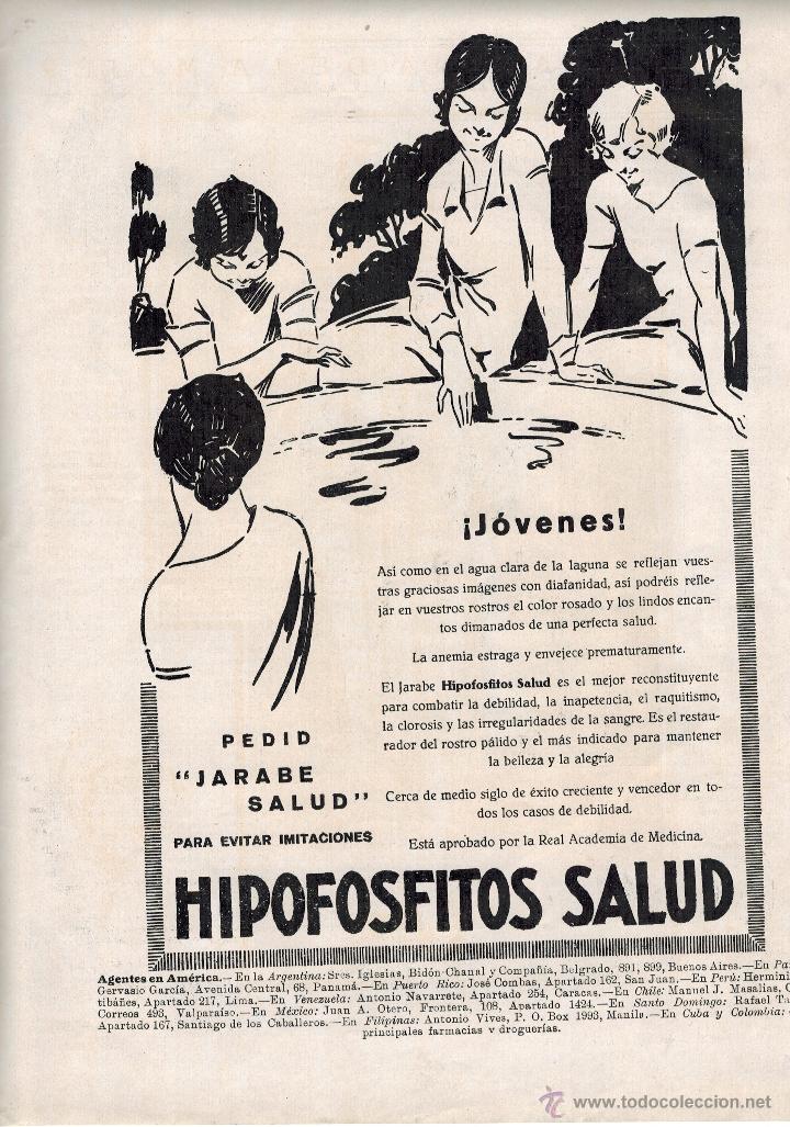 Collectionnisme: A&Ntilde;O 1928 RECORTE PRENSA PUBLICIDAD HIPOFOSFITOS SALUD