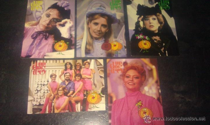 Coleccionismo: BONITO LOTE DE 5 TARJETAS - POSTALES DIFERENTES DE PASTELITOS CROPAN DEL PROGRAMA DE TVE UN DOS TRES