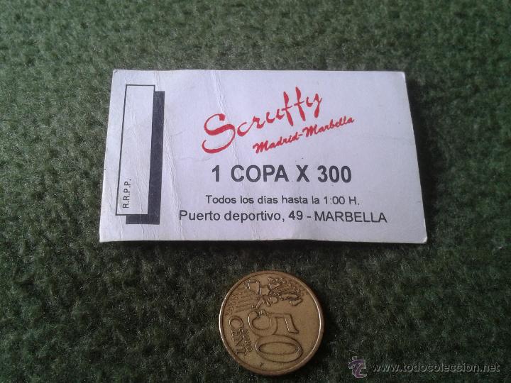 antiguo vale ticket consumicion carton scruffy - Acquista Stampe
