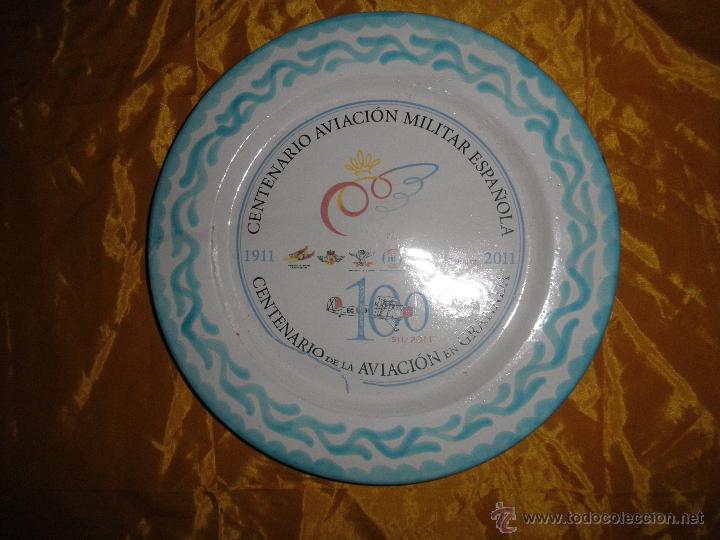 Colecionismo: PLATO DE CERAMICA DEL CENTENARIO AVIACION MILITAR ESPA&Ntilde;OLA 1911-2011. *