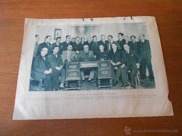 Collezionismo: RECORTE DE PRENSA ORIGINAL 1933: FEDERACI&Oacute;N NACIONAL DE INGENIEROS