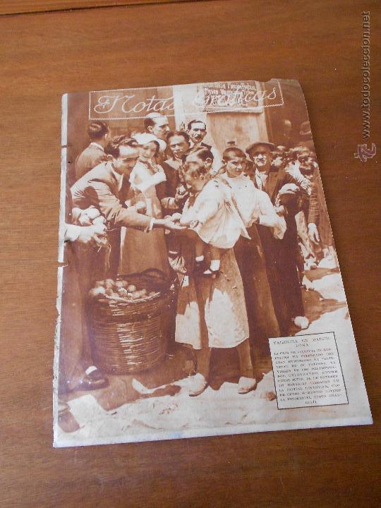 Collezionismo: RECORTE DE PRENSA ORIGINAL 1933: LA CASA DE VALENCIA EN BARCELONA ENTREGANDO NARANJAS