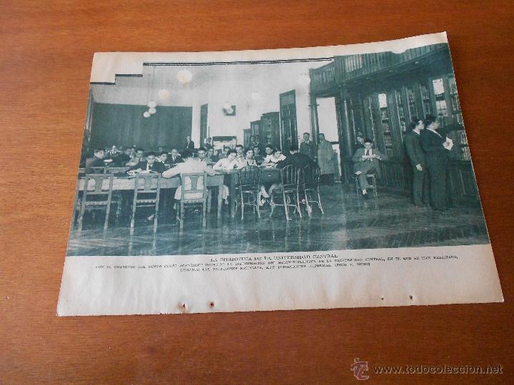 Collezionismo: RECORTE PRENSA ORIGINAL 1933: BIBLIOTECA UNIVERSIDAD CENTRAL DE MADRID