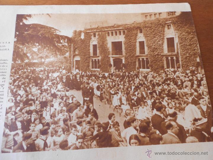 Collezionismo: RECORTE PRENSA ORIGINAL 1935: INAUGURACI&Oacute;N COLEGIO DUR&Aacute;N Y BAS, BARCELONA