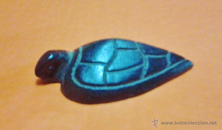 Sammeln: peque&ntilde;a tortuga - pasta sintetica semitransparente verde - ver foto - a&ntilde;os 90 - s/n