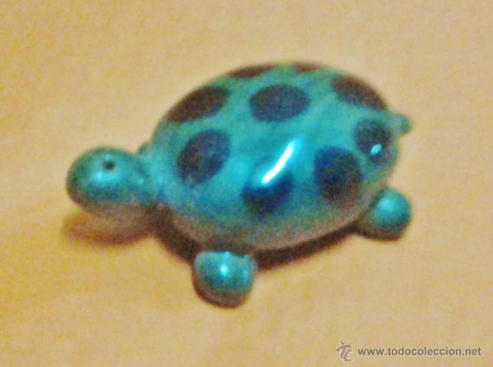 Coleccionismo: miniatura - tortuga - barro lacado - pintado a mano - verde topos negros - ver foto - a&ntilde;os 90 - 47