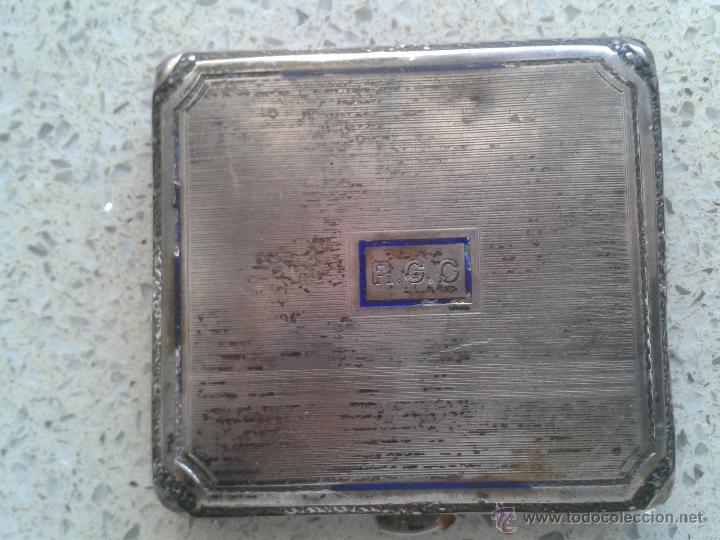 Coleccionismo: Antigua pitillera en plata - Foto 1