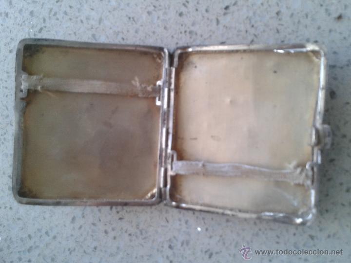 Coleccionismo: Antigua pitillera en plata - Foto 2