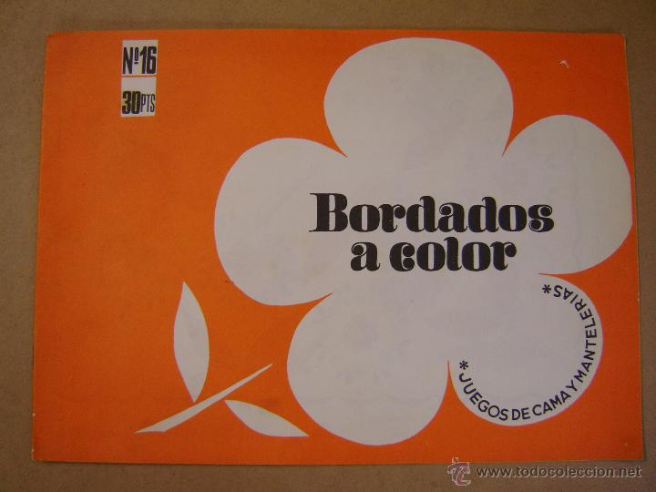 Coleccionismo: Bordados a color n&ordm; 16 - juegos de cama y manteler&iacute;as - &Aacute;lbumes de labores