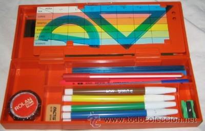 Coleccionismo: ESTUCHE ESCOLAR DOBLE O PLUMIER ROLAN - Foto 3