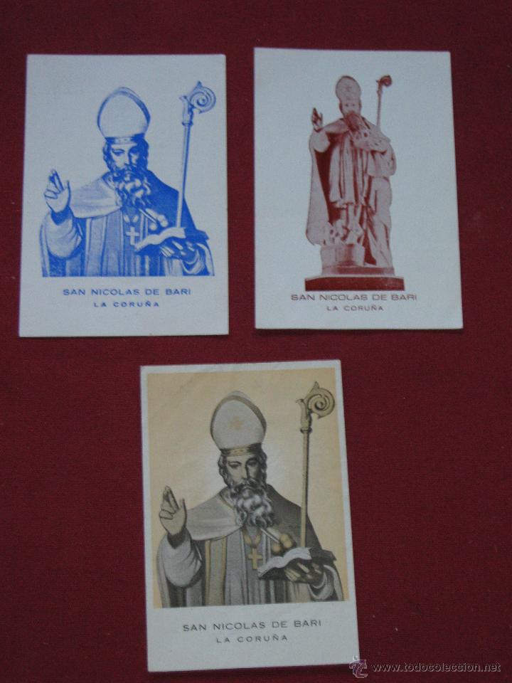 Sammelleidenschaft Papier: LA CORU&Ntilde;A - 3 ESTAMPAS DE SAN NICOLAS DE BARI