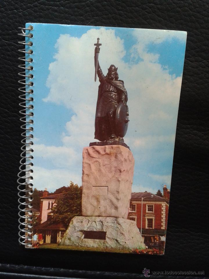 Coleccionismo: Libreta souvenir 80's rey Arturo King Arthur estatua Winchester Inglaterra Edad Media mesa redonda
