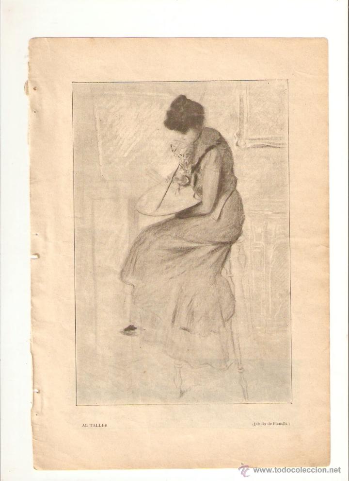 Coleccionismo: A&Ntilde;O 1902 RECORTE PRENSA EN CATALAN MODERNISMO PINTURA DIBUJO PLANELLS