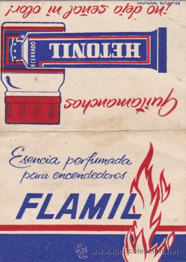 Coleccionismo: Esencia perfumada para encendedores Flamil Igualada