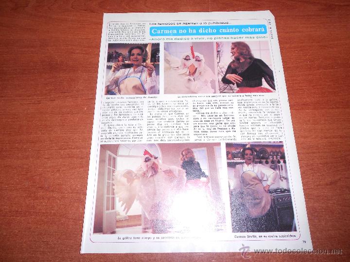 Coleccionismo: RECORTE DE PRENSA 1980. CARMEN SEVILLA
