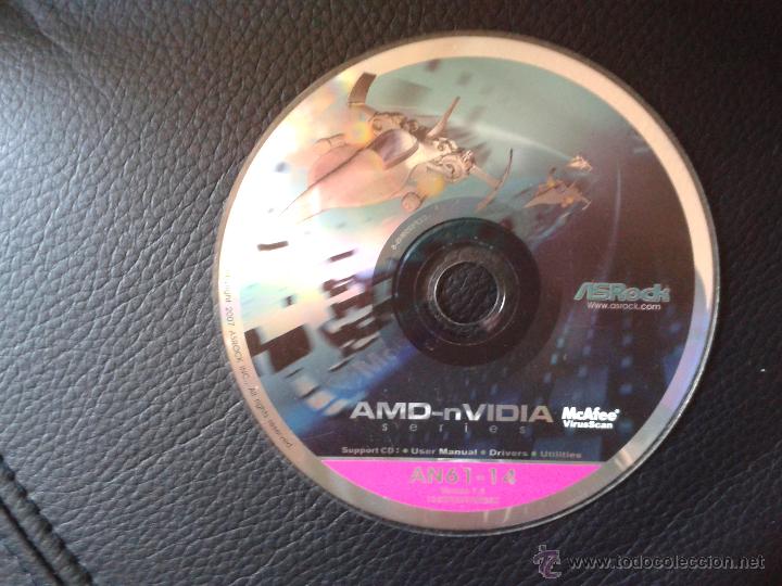Coleccionismo: support cd AMD - nVIDIA user manual drivers utilities utilidades AN61-14 versi&oacute;n 1.4
