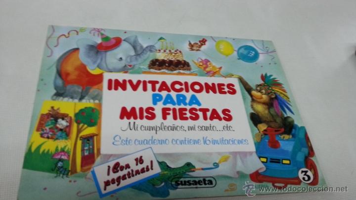 Coleccionismo: INVITACIONES PARA MIS FIESTAS-SUSAETA-2072 62.
