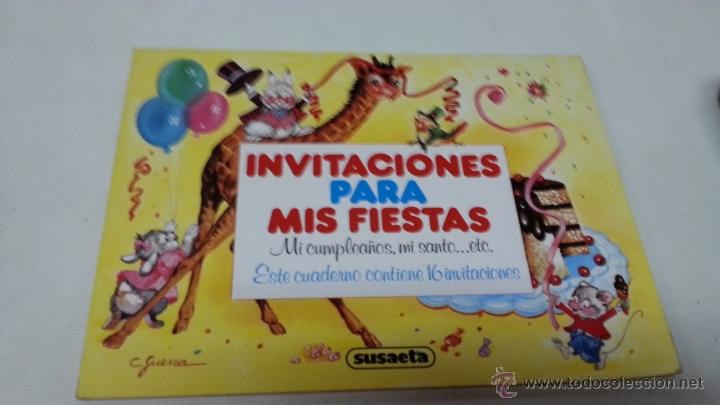 Coleccionismo: INVITACIONES PARA MIS FIESTAS-SUSAETA-2072 62.