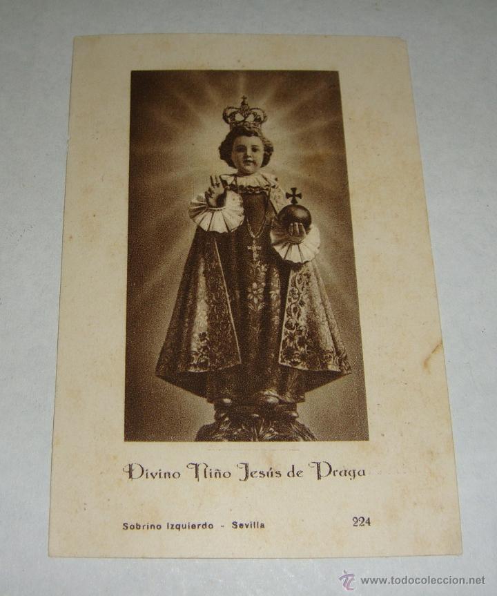 Coleccionismo: Triduo al Divino Ni&ntilde;o Jesus de Praga. Iglesia del Carmen - 1930 - Cadiz.