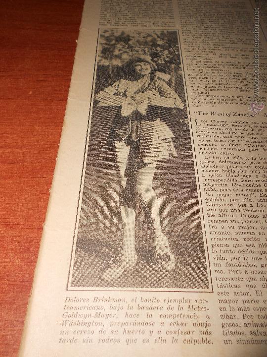 Collezionismo: RECORTE DE PRENSA DE 1929 : DOLORES BRINKMAN, ACTRIZ DE LA METRO GOLDWIN-MAYER