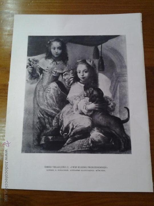 Sammelleidenschaft Papier: ANTIGUA LAMINA PINTURA DIEGO VELAZQUEZ