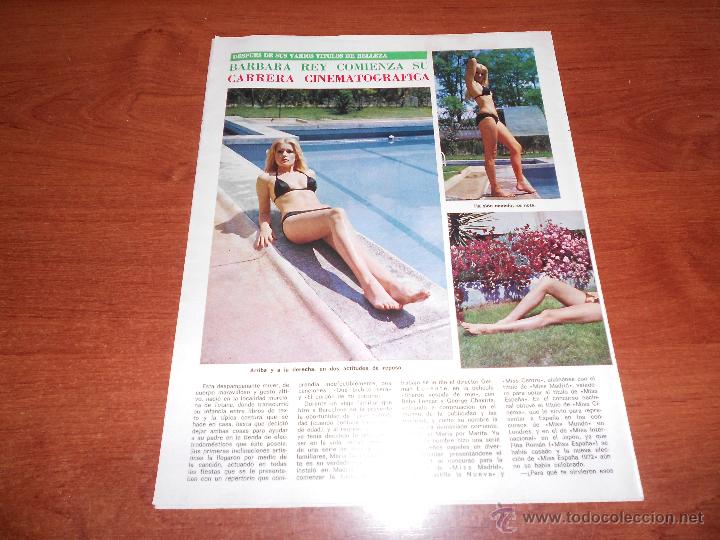 Coleccionismo: B&Aacute;RBARA REY, ART&Iacute;CULO Y POSTER EN PRENSA 1973