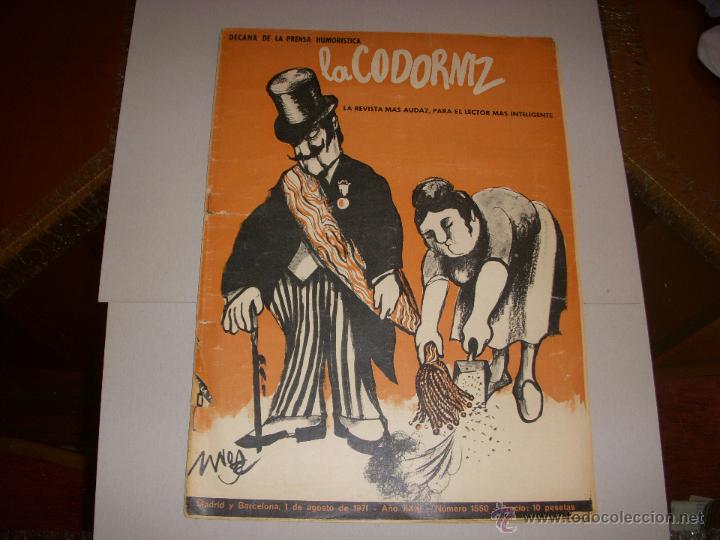 Coleccionismo: LA CODORNIZ N&ordm; 1550 - Foto 1