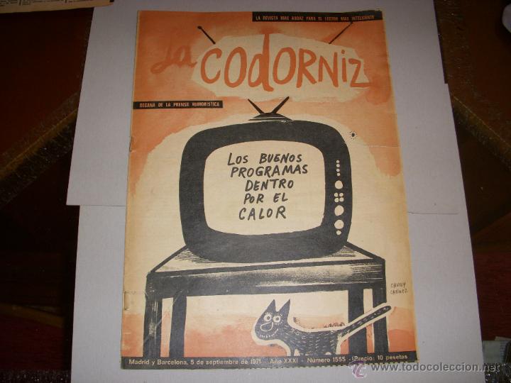 Coleccionismo: LA CODORNIZ N&ordm; 1555 - Foto 1