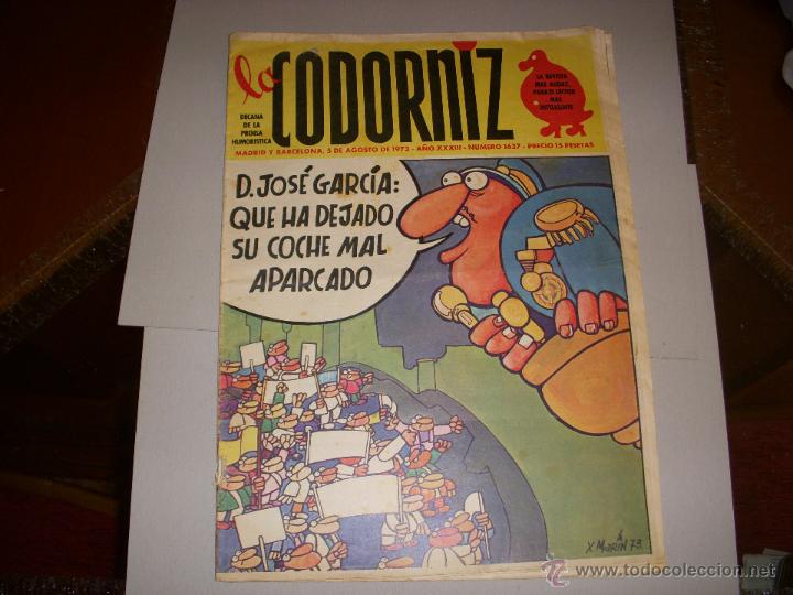 Coleccionismo: LA CODORNIZ N&ordm; 1637 - Foto 1
