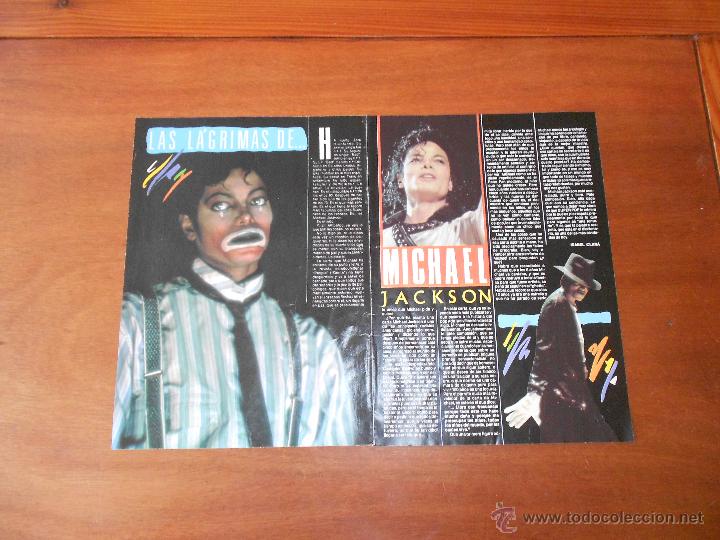 Coleccionismo: ART&Iacute;CULO EN PRENSA 1987: LAS L&Aacute;GRIMAS DE MICHAEL JACKSON